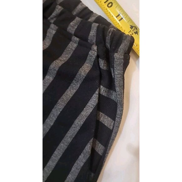 ALEMBIKA Wide Legs Cropped Striped Pants Pockets US Size 6/8 - Picture 4 of 6